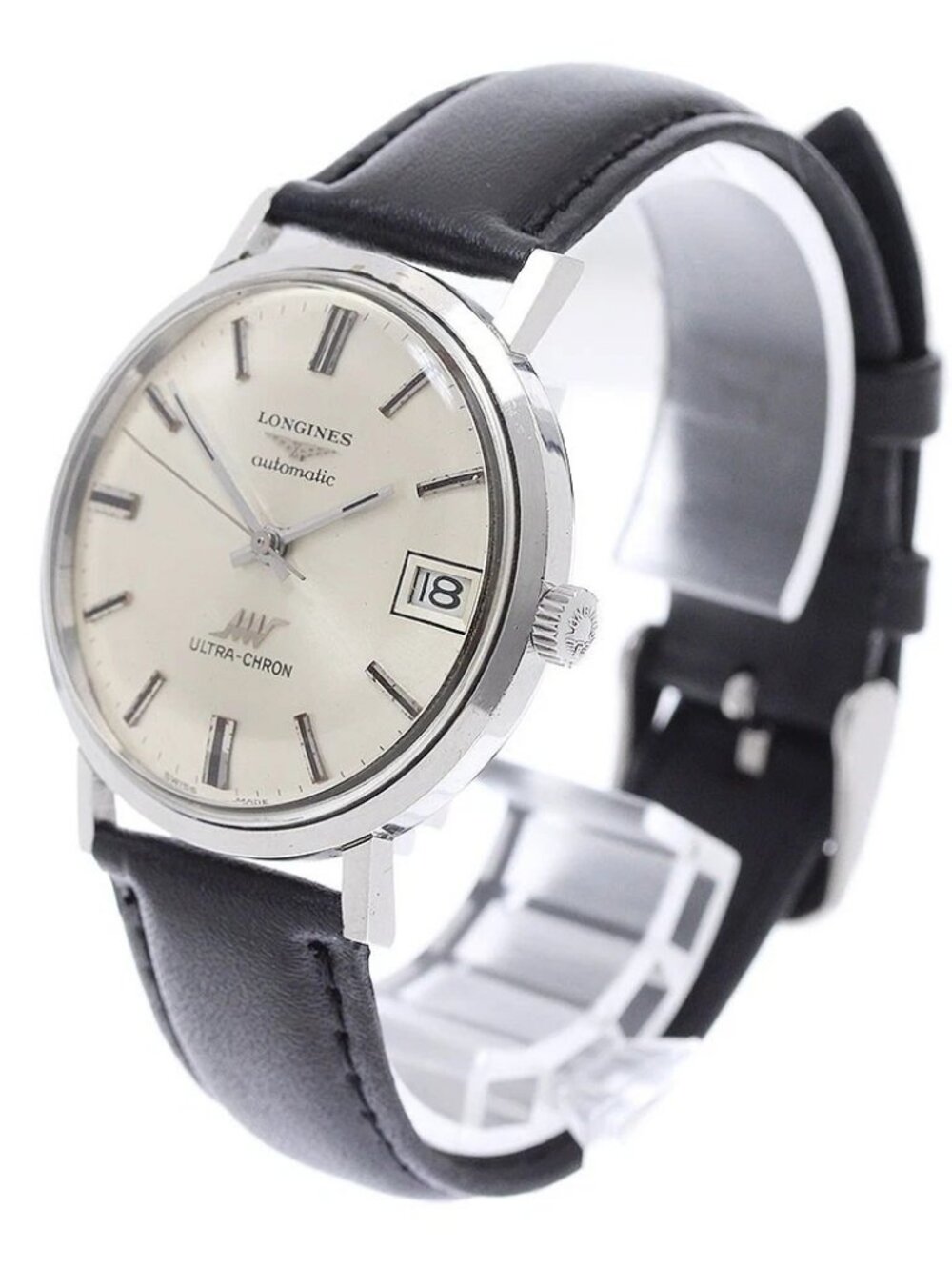 LONGINES Ultracron Date Cal.6651 Silver Dial Automatic Men's Watch_961206